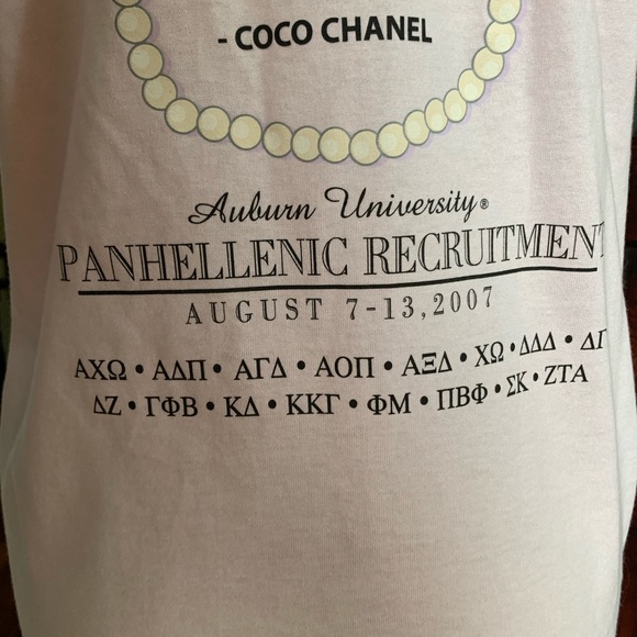 Auburn University Sorority T-shirt Small NWOT - Picture 3 of 8